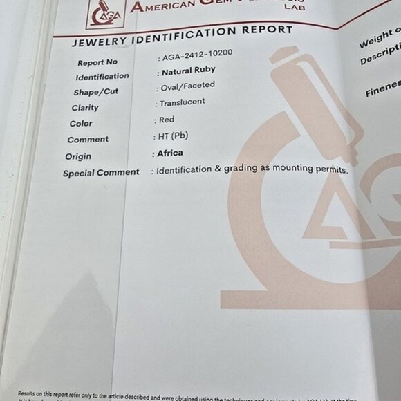 925 Sterling Silver Set, Ring & Earrings with Natural Ruby & NATURAL 52 DIAMONDS - Picture 14 of 14